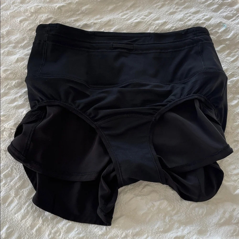 lululemon athletica Black Women's Athletic Overlay Shorts - Picture 8 of 8